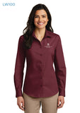 Sioux Falls Fire Rescue - Ladies Long Sleeve Carefree Poplin Shirt - LW100
