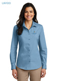 Sioux Falls Fire Rescue - Ladies Long Sleeve Carefree Poplin Shirt - LW100