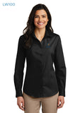 Sioux Falls Fire Rescue - Ladies Long Sleeve Carefree Poplin Shirt - LW100