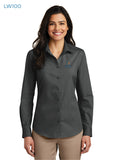 Sioux Falls Fire Rescue - Ladies Long Sleeve Carefree Poplin Shirt - LW100