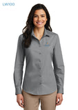 Sioux Falls Fire Rescue - Ladies Long Sleeve Carefree Poplin Shirt - LW100