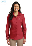 Sioux Falls Fire Rescue - Ladies Long Sleeve Carefree Poplin Shirt - LW100