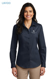 Sioux Falls Fire Rescue - Ladies Long Sleeve Carefree Poplin Shirt - LW100