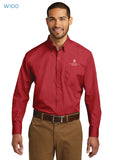 Sioux Falls Fire Rescue - Long Sleeve Carefree Poplin Shirt - W100